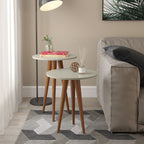 Jogo de mesas Slim - Off White