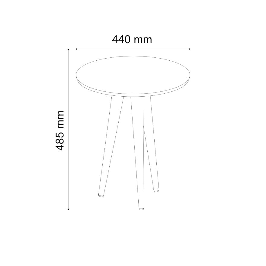 Jogo de mesas Slim - Preto