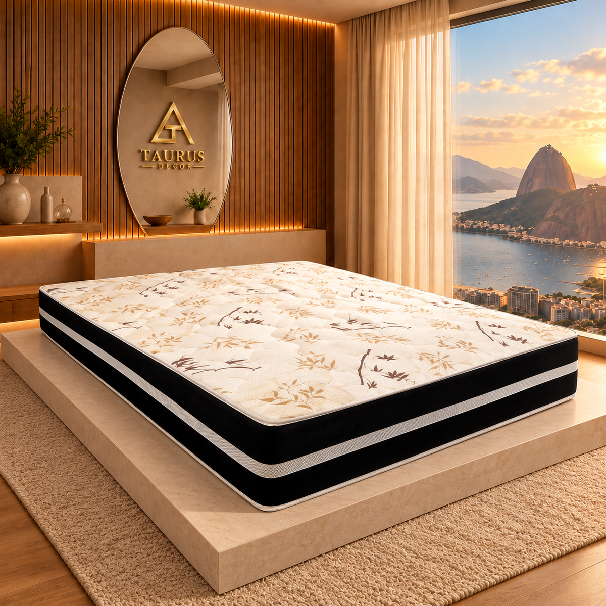 Colchão Dual Dream Casal 138 × 188 × 22 cm – principal ambientada Taurus Decor