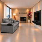 Super Combo Sala 08 Cinza Preto — sala aprovada por Glenda, sem personagem