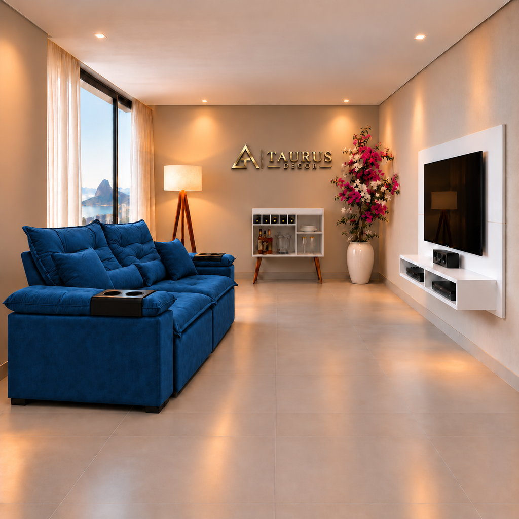 Super Combo Sala 08 Azul Branco — sala aprovada por Glenda, sem personagem