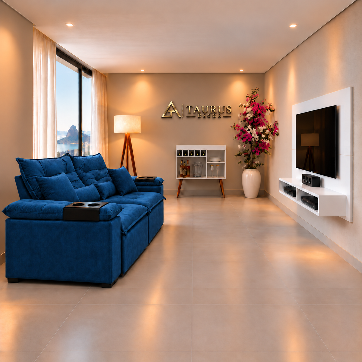 Super Combo Sala 08 Azul Branco — sala aprovada por Glenda, sem personagem