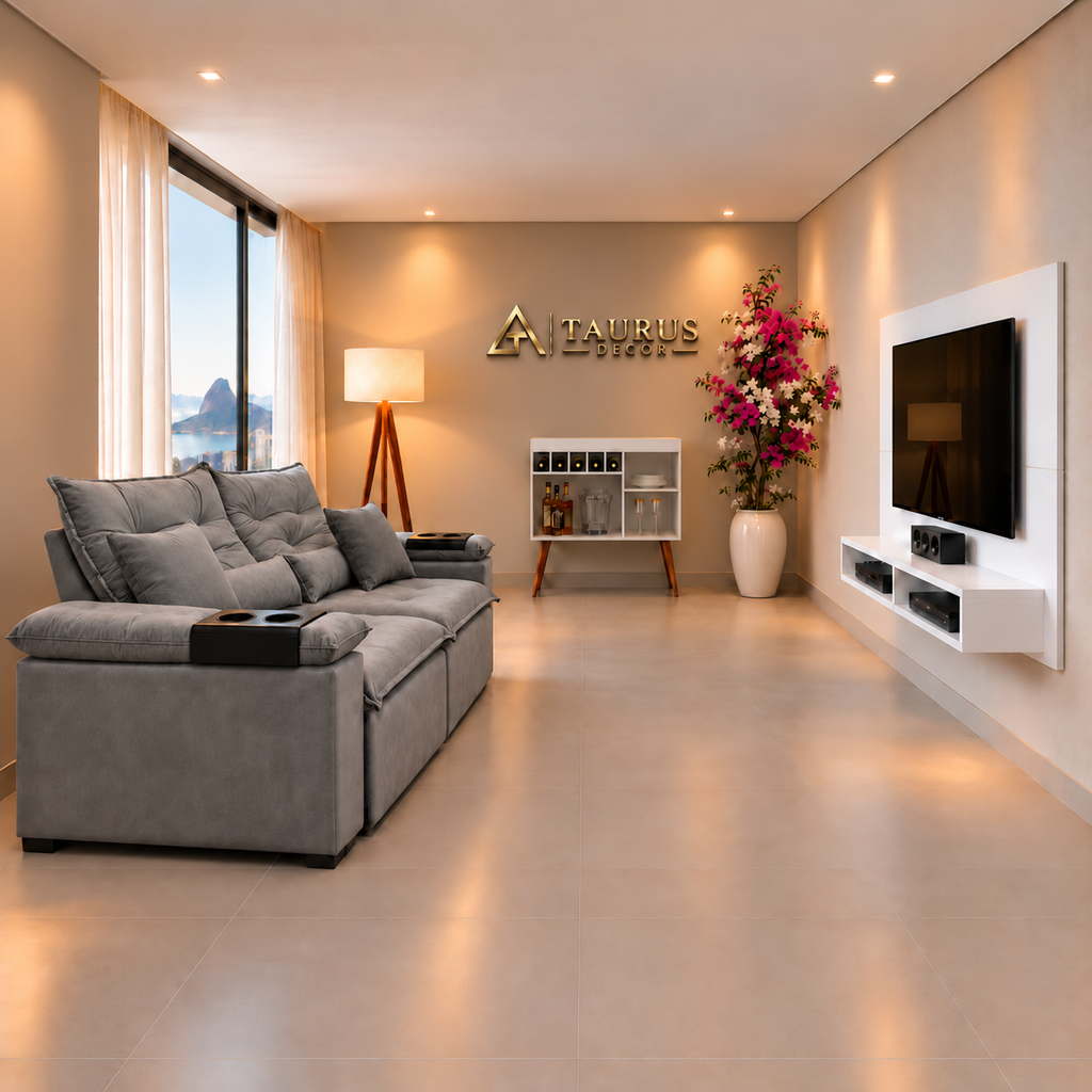 Super Combo Sala 08 Cinza com Branco — sala aprovada por Glenda