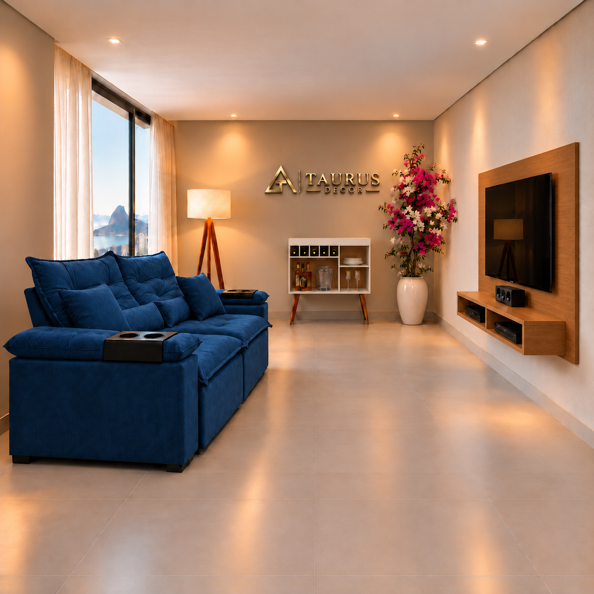 Super Combo Sala 08 Azul Cedro — sala aprovada por Glenda, sem personagem