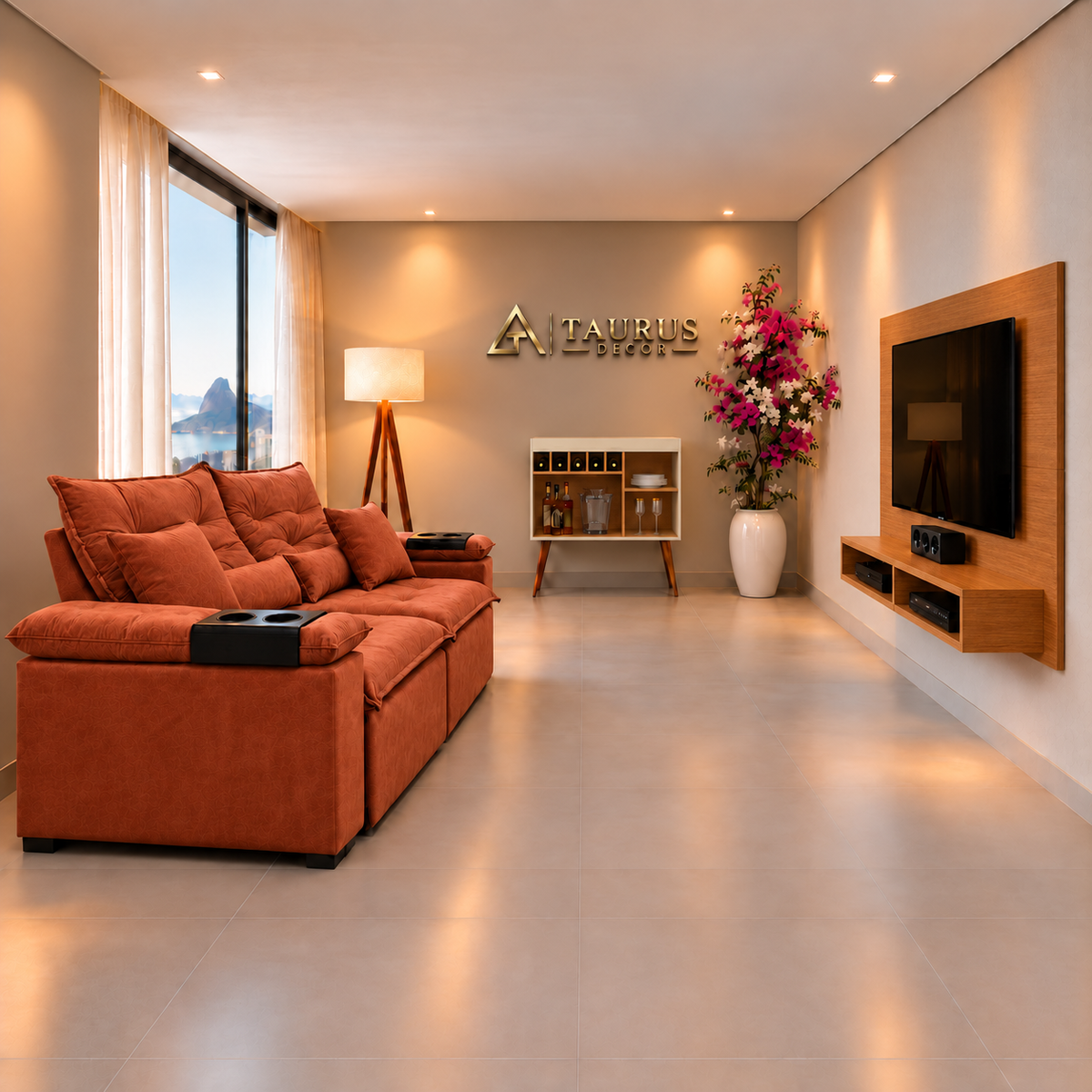 Super Combo Sala 08 Terracota Cedro — sala aprovada por Glenda, sem personagem