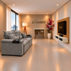 Super Combo Sala 08 Cinza Cedro-Off White — sala aprovada por Glenda, sem personagem