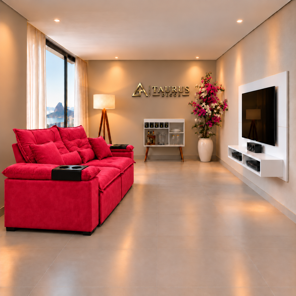 Super Combo Sala 08 Vermelho Branco — sala aprovada por Glenda, sem personagem