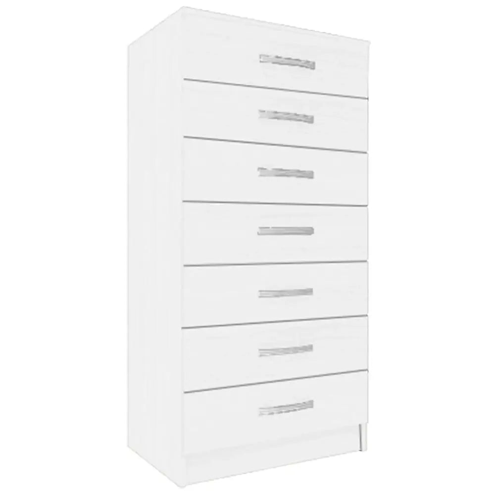 Cômoda 7 Gavetas Evidência — Branco