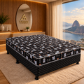 Cama box conjugada Black Casal D20 138 × 188 cm