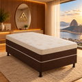 Cama box conjugada Espuma D33 Solteiro 88 × 188 cm