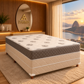 Cama box conjugada Molas Ensacadas D33 Casal 138 × 188 cm