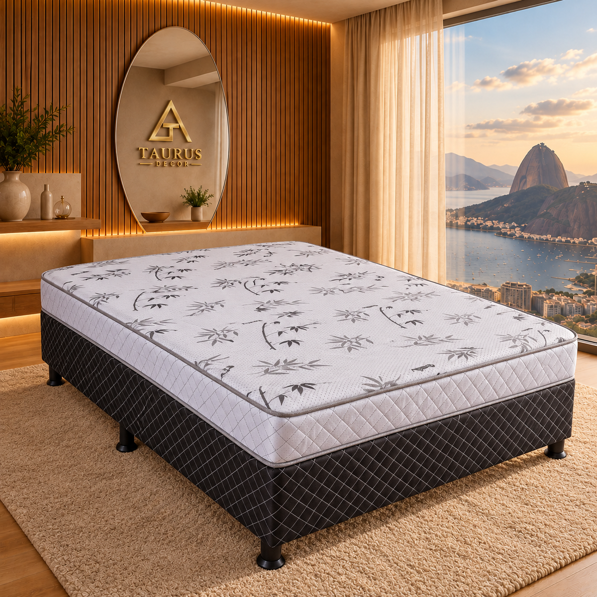 Cama box conjugada Mônaco Casal D20 138 × 188 cm
