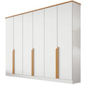Guarda-roupa Bianca Casal 6 Portas 6 Gavetas – Branco Nature