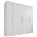 Guarda-roupa Roma New Casal 6 Portas 2 Gavetas – Branco