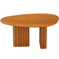 Mesa de Jantar Isis Orgânica 135 × 90 cm sem Vidro Cinamomo – Leifer