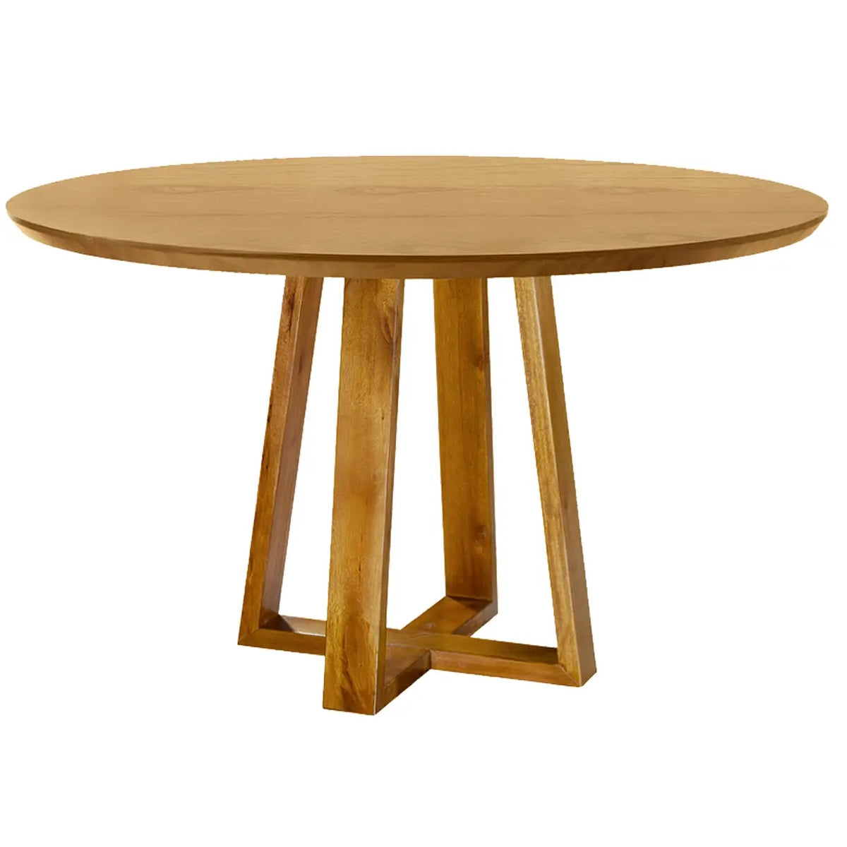 Mesa de Jantar Natale Redonda 120 cm sem Vidro Mel – Mundial