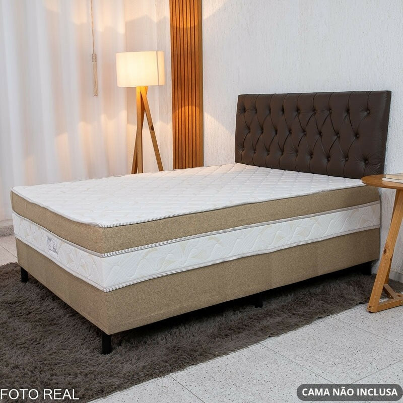Painel Cabeceira Casal 1.40 Lavinia Korino Marrom
