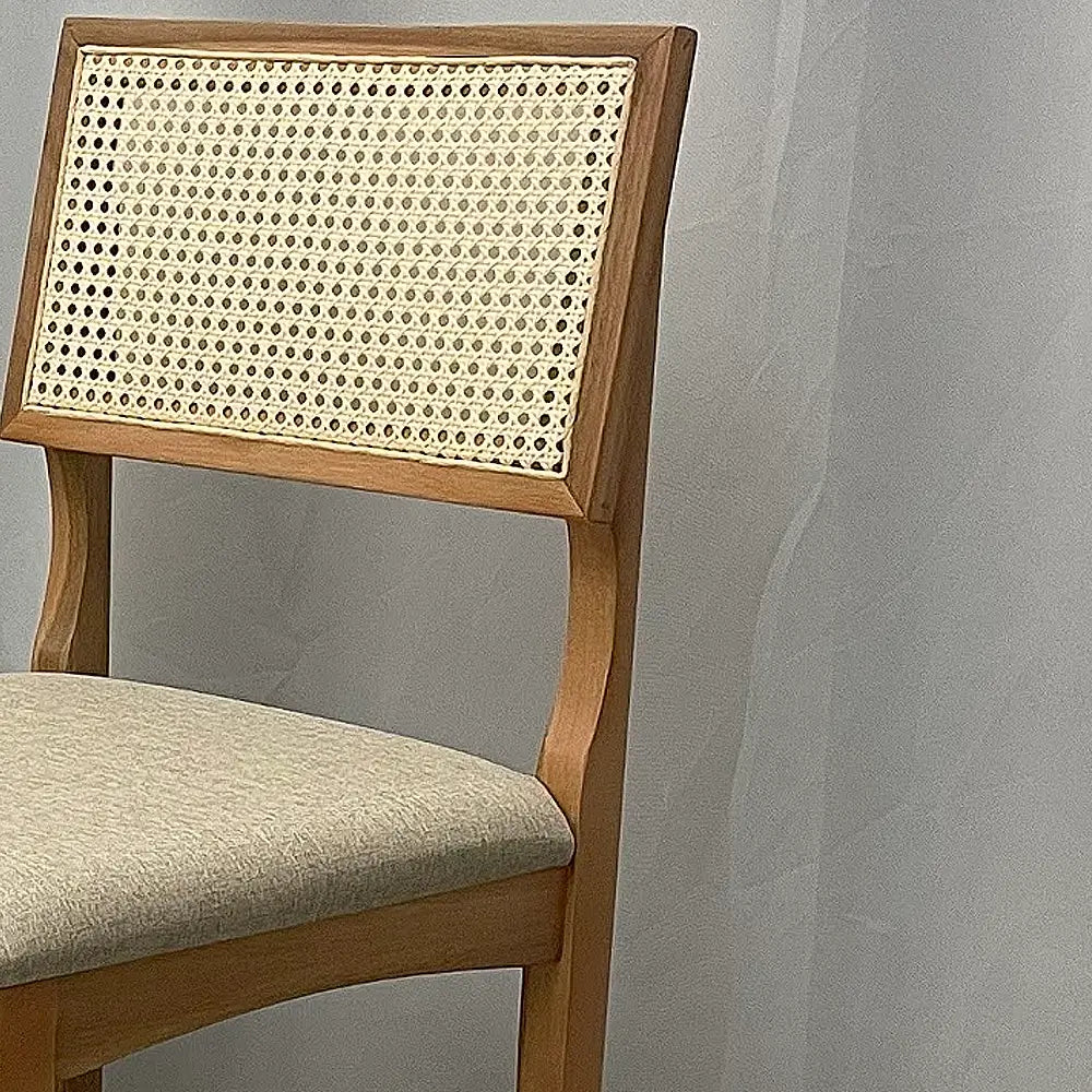 Conjunto mesa de Jantar Atlanta 1,00m Redonda com Vidro + 4 Cadeiras em Linho - Minas Plac