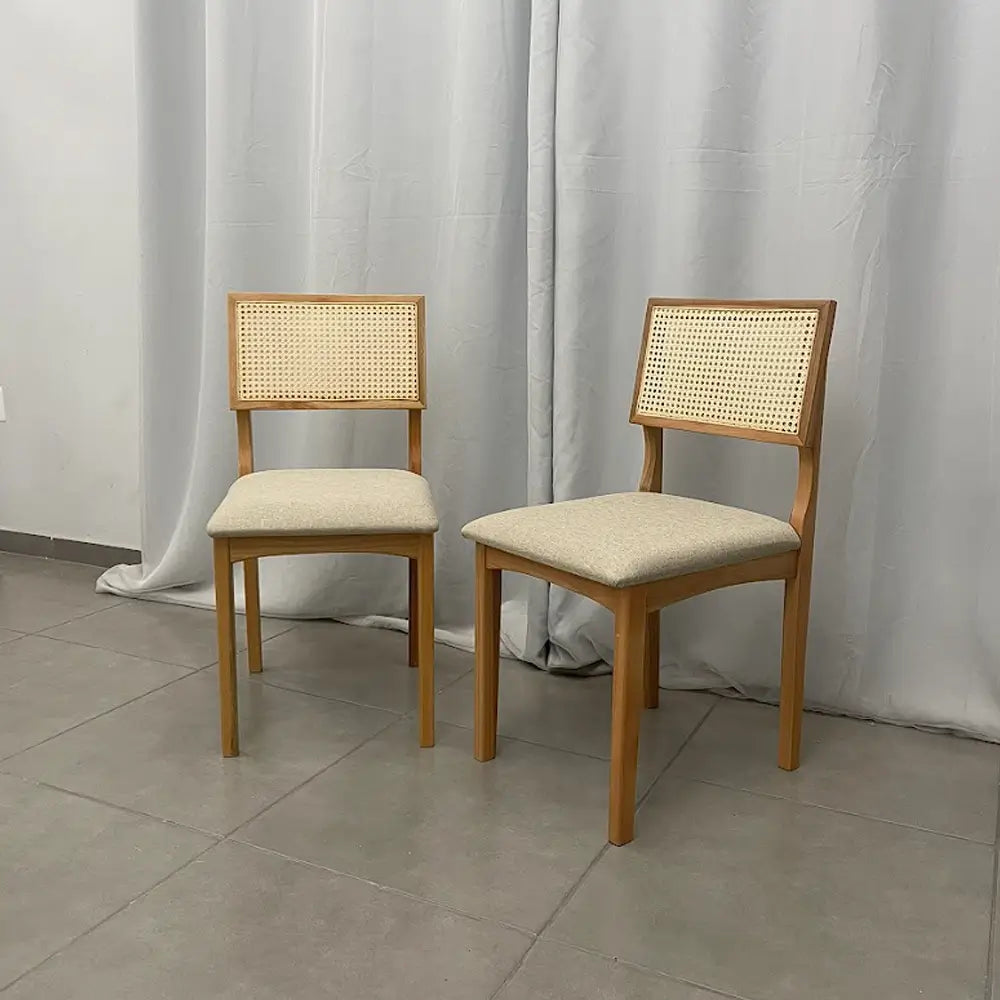 Conjunto mesa de Jantar Atlanta 1,00m Redonda com Vidro + 4 Cadeiras em Linho - Minas Plac