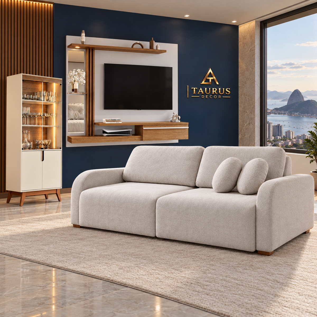 Super Combo Sala Completa 03 em ambiente Taurus Decor
