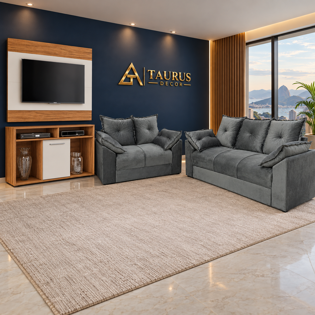 Super Combo Sala Completa 06 em ambiente Taurus Decor