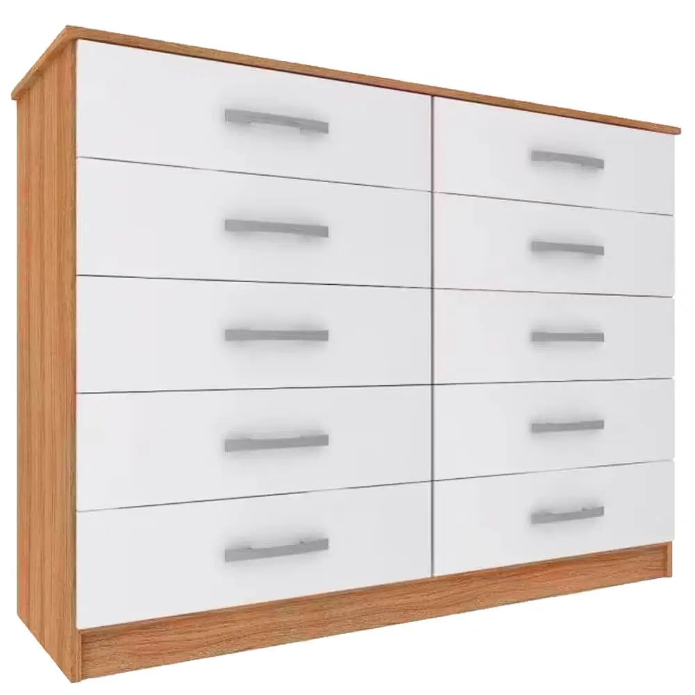 Cômoda Austin 10 Gavetas Evidência — Demolição Branco