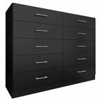 Cômoda Caribe 10 Gavetas Fellicci — Preto