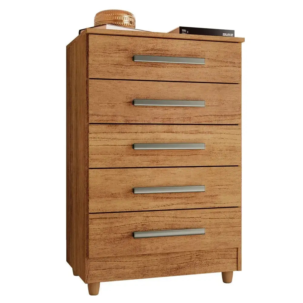 Cômoda Paola 5 Gavetas Rud Rack — Cedro