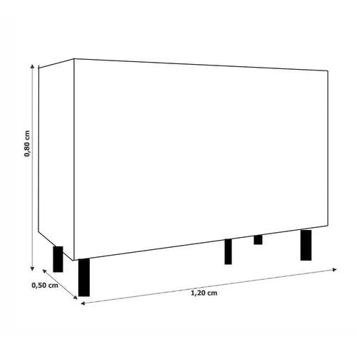 Armário Aéreo com Balcão Evidência 120 cm 5 Portas 3 Gavetas Branco — detalhes do produto