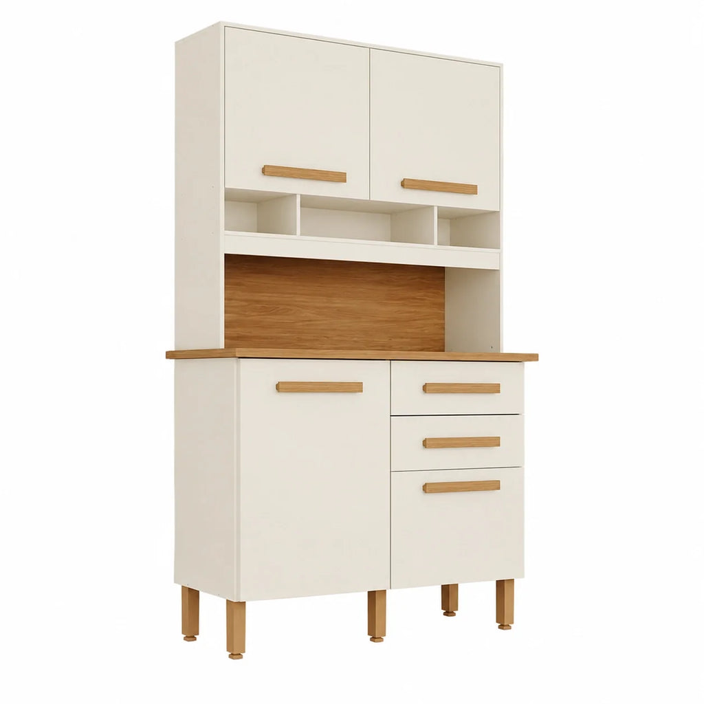 Armário de Cozinha Sofia Plus 115 cm 4 Portas 2 Gavetas Arena BPW – Imop — vista do produto