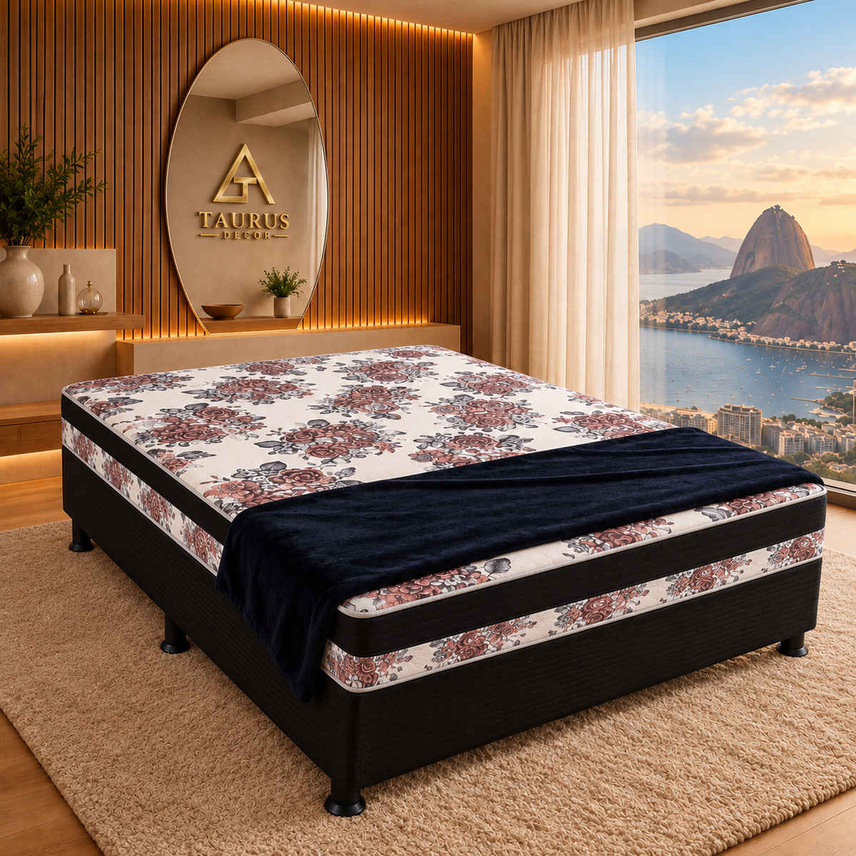 Veneza casal – Floral Rosa – principal Taurus Decor